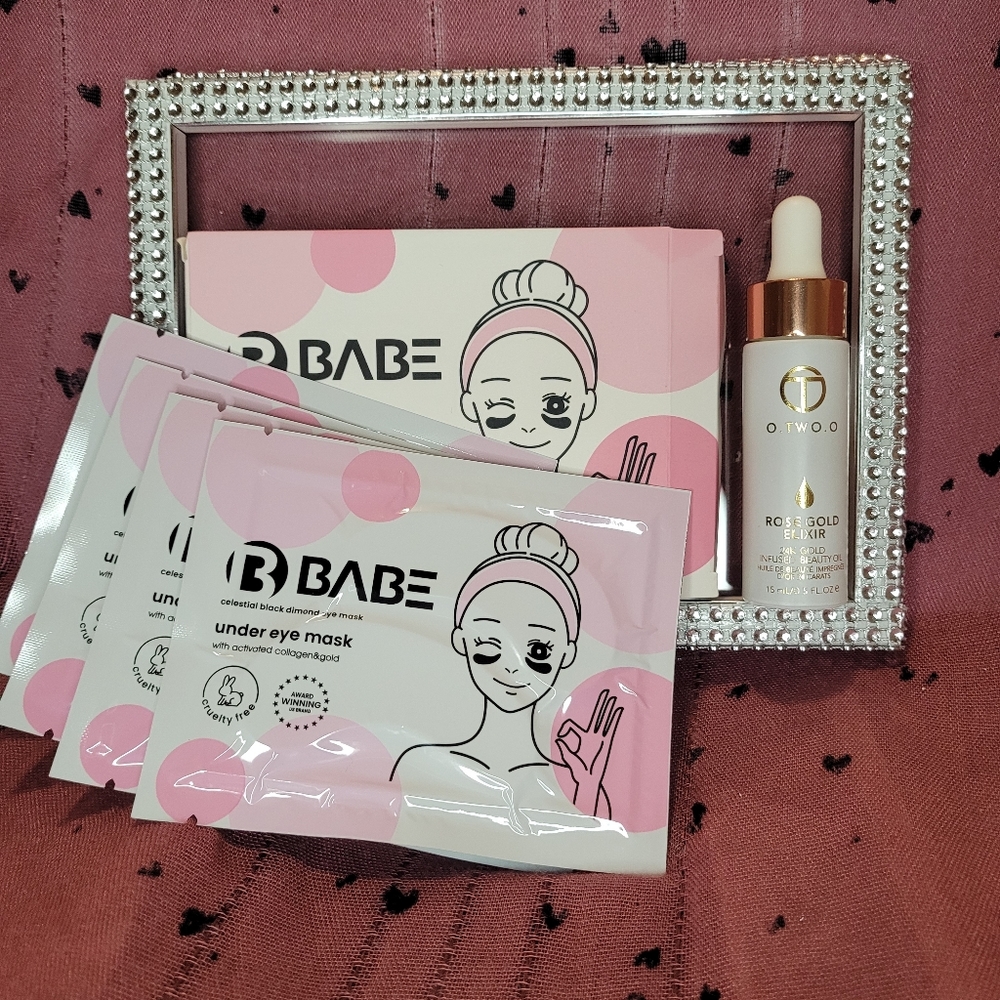 💛GOLD💛4 under eye pads & ROSE🌹GOLD elixir